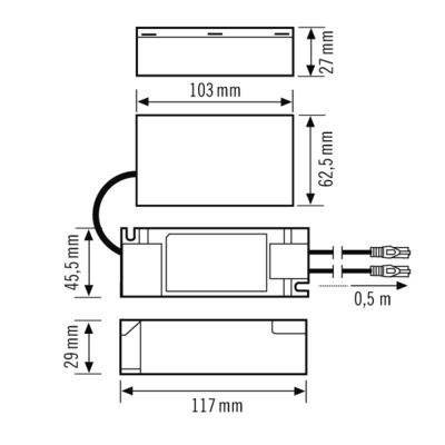 ESYLUX LED-Panel M625 TW, DALI-2 DT8 CELINE-2 #EQ10132520