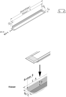 Hera LED Einbauleuchte nw LED IN- #61002550303