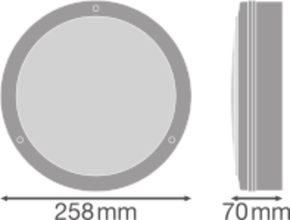 Ledvance LED-Wand-/Deckenleuchte 4000K, weiß SFBLKH25010W/4000KWT