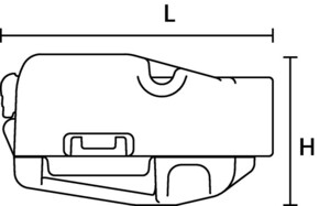 HellermannTyton Verbindungsklemme HCR-3-PC-CL