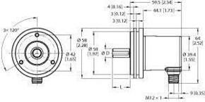 Turck Absoluter Drehgeber Multiturn REM-116T1 #100012479