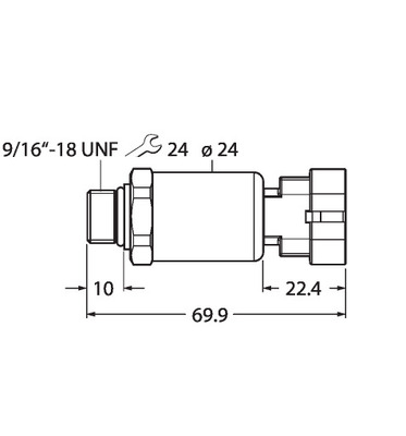 Turck Drucktransmitter mit Stromausgang PT400R2121I2AMPS1.5