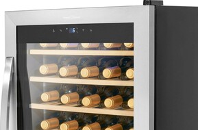 PROFI COOK Glastür-Kühlgerät Weinkühler PC-WK 1235 inox