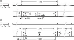 Trilux Blindmodul weiß Opendo D-L BLL150 01
