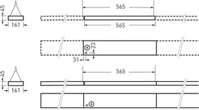 Trilux Blindmodul weiß Opendo H-L #8045100