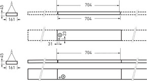 Trilux Blindmodul silbergrau Opendo H-L #8045400