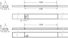 Trilux Blindmodul weiß Opendo H-L BLL150 01
