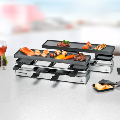Rommelsbacher Raclette 8er 4+4 KombiSet RC 1600 eds