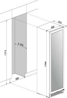 Amica Wein-Klimagerät X-Type,unterbaufähig WK 348 100-1 S