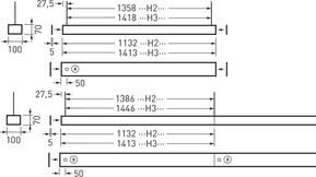 Trilux LED-Hängeleuchte HCL, DALI, weiß SFlow H3-L #7429462