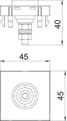 OBO Bettermann Vertr Potentialausgleichsdose reinweiß PAD-ID6 RW1