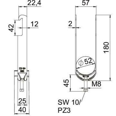 OBO Bettermann Vertr Bügelschelle 6-52mm BS-W2-K-52 FT