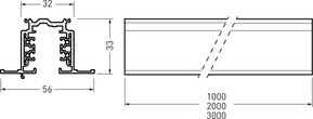 Trilux DALI-Stromschiene 1m schwarz StromschEB #7945700