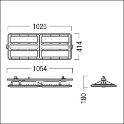 Zumtobel Group LED-Hallenleuchte 840 CR2PL L35k #42936395