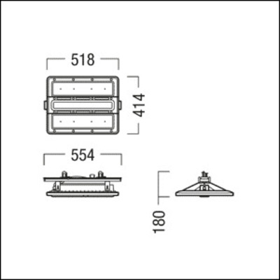Zumtobel Group LED-Hallenleuchte 840 CR2PL M17k #42936393