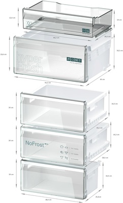 Siemens MDA Kühl/Gefrierkombi IQ300 KG39NXXBF