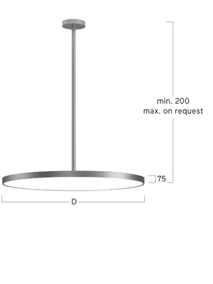 Lightnet LED-Pendelleuchte 4000K, schwarz BP1OBL-840M-D900-P