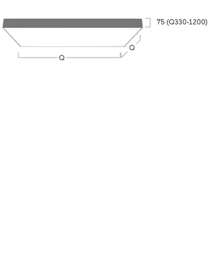 Lightnet LED-Anbauleuchte 3000K, silber CA2AEE-830M-Q330
