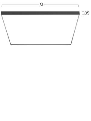 Lightnet LED-Anbauleuchte 4000K, silber CA9AEE-840M-Q600