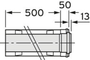 Vaillant Verlängerung 0,5m 110/160mm konz. 0020106376