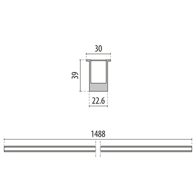 Performance in Light LED-Einbauleuchte 3000K 3106624