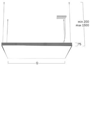 Lightnet LED-Pendelleuchte 4000K, silber CG2AEL-840H-Q900-K