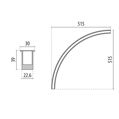 Performance in Light LED-Einbauleuchte 3000K 3106628
