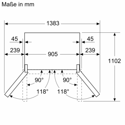 Siemens MDA MultiDoorKühl/Gefrierkombi KF96DAXEA