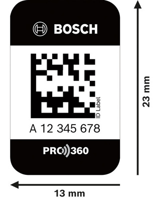 Bosch Power Tools Serviceleistung ID Label klein 50 1600A02C1K