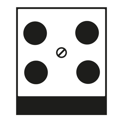 Jung Abdeckung 4-Loch-Sat anthrazit matt A 561-4 SAT1 ANM