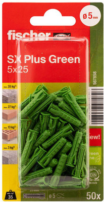 Fischer Deutschl. Dübel SX Plus Green SXPl.5x25K(VE50)