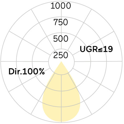 Lightnet LED-Anbauleuchte 3000K, schwarz LAXLBE-830E-L930-B