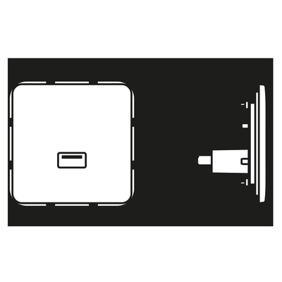 Jung Multimediadose USB alpinweiß MA CD 1122 WW