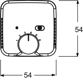Busch-Jaeger Temperaturreglerabdeckung weiß 1795 HK-212