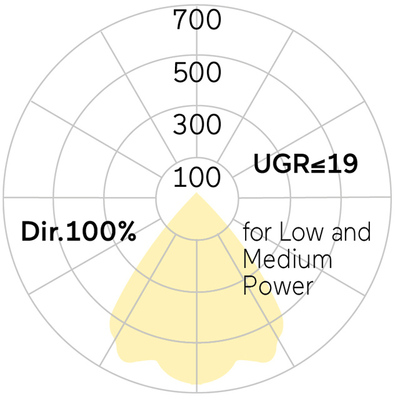 Lightnet LED-Einbauleuchte 3000K, silber LF3LEE-830M-L2018-A