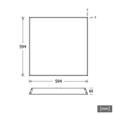LTS Licht&Leuchten LED-Einlegeleuchte 3000K DALI PLL-ECO 5930600302DA