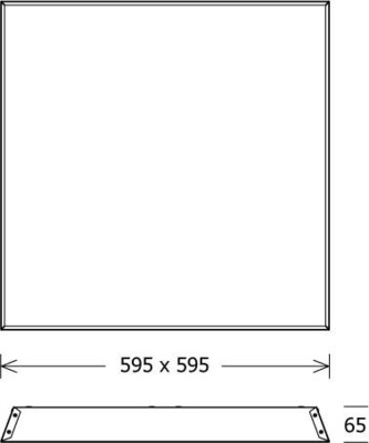 LTS Licht&Leuchten LED-Einlegeleuchte 3000K DALI PLL-ECO 5940600302DA