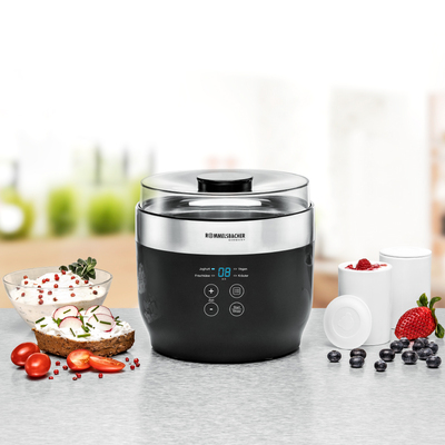 Rommelsbacher Joghurt/Frischkäsebereiter 1,2l Glasb.+ 4Becher JG 80