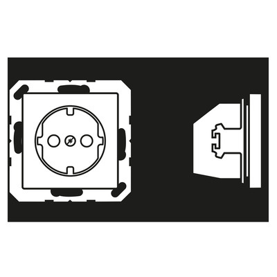 Jung SCHUKO-Steckdose 16A 250V ohne Krallen A 1520 N MO