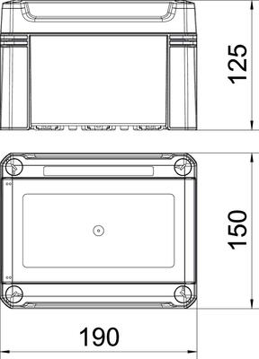 OBO Bettermann Vertr Kleinverteiler o. Klemml., für 3 TE SDB 03L PC