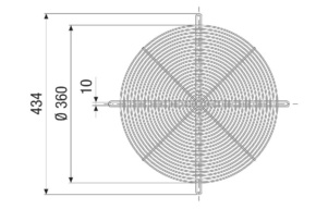 Maico Schutzgitter Nennweite 350 SGRI 35