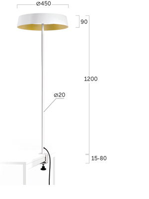 Lightnet LED-Tischleuchte 3000K, schwarz MT1ABX-830M-D450-TGA