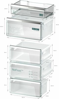 Siemens MDA Kühl/Gefrierkombi IQ500 KG39N4X1F