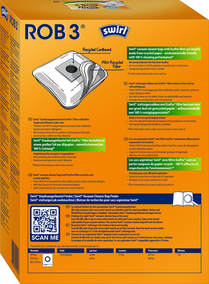 Swirl Staubbeutel für Dreame,Eufy,etc. ROB 3 EcoPor VE4