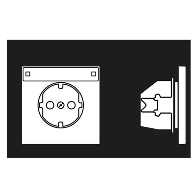 Jung SCHUKO-Steckdose 16A 250V m.Berührungsschutz ME 1520 KINA C