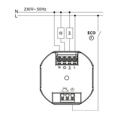 Eberle Controls UP-Thermostat FITnp 3Rw / weiß