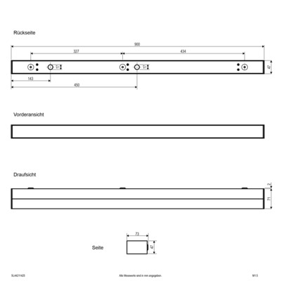 EVN Lichttechnik LED-Spiegelleuchte 900mm ML, MC, si SL44211425