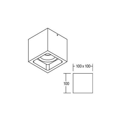 Brumberg Leuchten LED-Aufbaudownlight schwarz 15W 3000K 1125lm 12075183