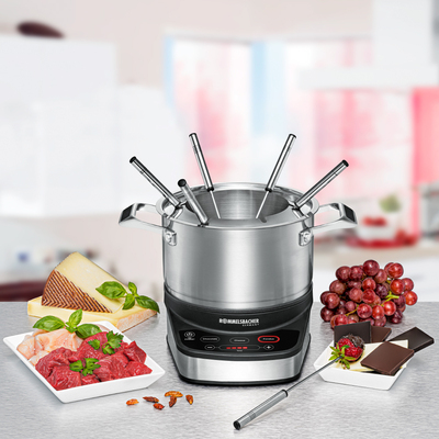 Rommelsbacher Fondue Set edelstahl Elektro touch F 1200 eds
