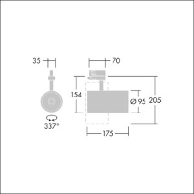 Thorn LED-Strahler 930, schwarz GRAFFITI #96108755